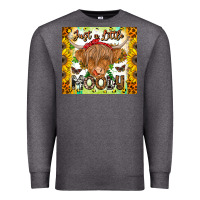 Charcoal Heather Just A Little Moody Premium Sweatshirt - CowhideDigitalArt