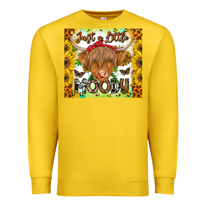Just A Little Moody Premium Sweatshirt by CowhideDigitalArt | Teevron