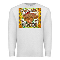 Oatmeal Heather Just A Little Moody Premium Sweatshirt - CowhideDigitalArt