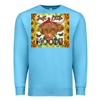 Ocean Blue Just A Little Moody Premium Sweatshirt - CowhideDigitalArt