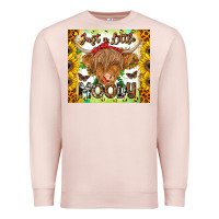 Pale Pink Just A Little Moody Premium Sweatshirt - CowhideDigitalArt