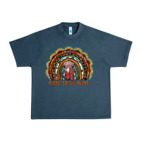 Midnight Navy gobble till you wobble thanksgiving rainbow Urban Heavy Tee - RanaPortraitStore