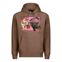 Chestnut valentine's day barn and black angus with charolais Premium Hoodie - RanaPortraitStore