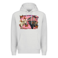 Dove Grey valentine's day barn and black angus with charolais Premium Hoodie - RanaPortraitStore