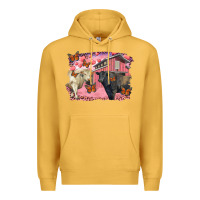 Mustard valentine's day barn and black angus with charolais Premium Hoodie - RanaPortraitStore