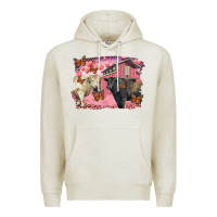 Oatmeal Heather valentine's day barn and black angus with charolais Premium Hoodie - RanaPortraitStore