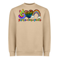 Mushroom Peace love pride Heavyweight Sweatshirt - CowGirlArtShop