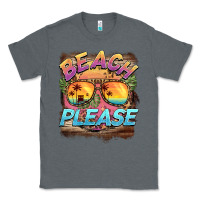Charcoal Heather becach please Classic Tee - BarkalooDesign