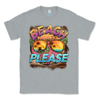 Heather Grey becach please Classic Tee - BarkalooDesign