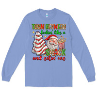 Colony Blue torn between lookin' like a snack and eatin' one Long Sleeve Tee - texasbilliewilder