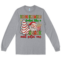 Heather Grey torn between lookin' like a snack and eatin' one Long Sleeve Tee - texasbilliewilder
