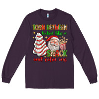Plum torn between lookin' like a snack and eatin' one Long Sleeve Tee - texasbilliewilder