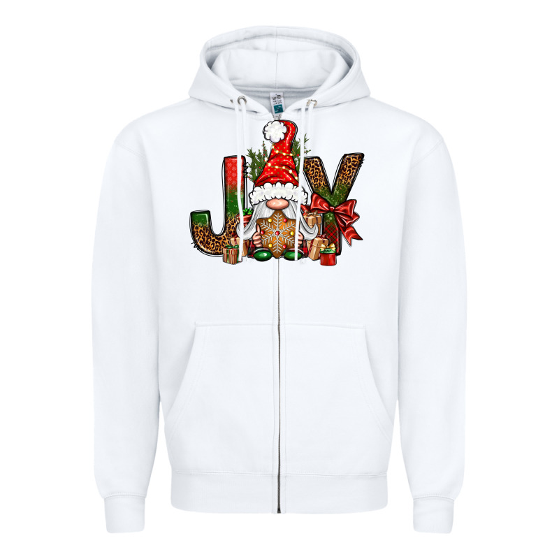 Joy Christmas With Gnome Bbs Zipper Hoodie by BundleAndBundleShop | Teevron