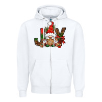 White joy christmas with gnome bbs Zipper Hoodie - BundleAndBundleShop