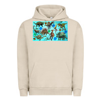 Pigment French Oak dinosaurs sippy cup Urban Hoodie - Artiststas