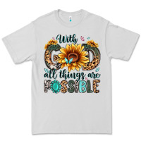 Dove Grey with god all things are possible malias Premium Tee - MaliasSmallBusiness
