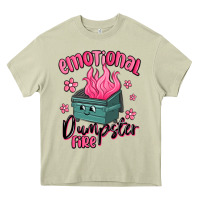 Mossy emotional dumpster fire Heavy Core Tee - MaliasSmallBusiness