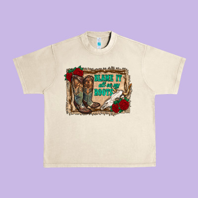 Blame It All On My Roots Urban Heavy Tee Designed By Ranaportraitstore