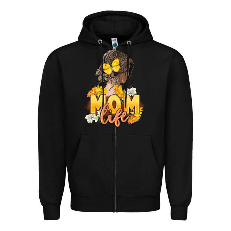 Mom Life Mother's Day Zipper Hoodie by FaDigitalArtStudio | Teevron