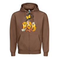 Chestnut Mom life Mother's Day Zipper Hoodie - FaDigitalArtStudio