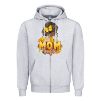 Heather Grey Mom life Mother's Day Zipper Hoodie - FaDigitalArtStudio