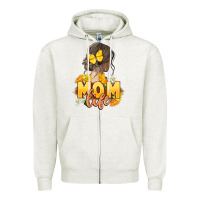 Oatmeal Heather Mom life Mother's Day Zipper Hoodie - FaDigitalArtStudio