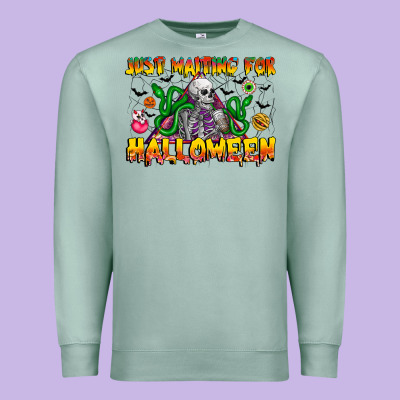 Just Mating For Halloween Premium Sweatshirt Designed By Cowhidedigitalart