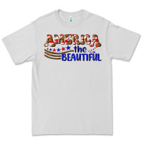 Dove Grey America the beautiful Premium Tee - NancyCooperArtShop