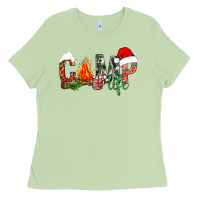 Matcha christmas camp life Ladies Tee - NancyCooperArtShop