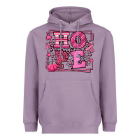 Lavender Hope Breast Cancer Awareness Fall Heavyweight Hoodie - LillyAllenDesigns