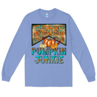 Colony Blue Pumpkin junkie Long Sleeve Tee - NancyCooperArtShop