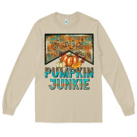 Mushroom Pumpkin junkie Long Sleeve Tee - NancyCooperArtShop