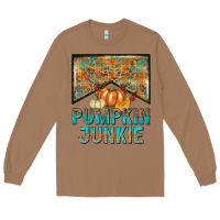 Toasted Coconut Pumpkin junkie Long Sleeve Tee - NancyCooperArtShop