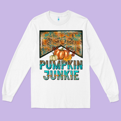 Pumpkin Junkie Long Sleeve Tee Designed By Nancycooperartshop