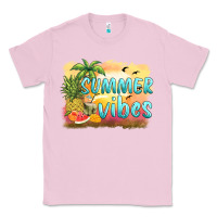 Bubblegum Pink summer vibes sunset and fruits Classic Tee - BarkalooDesign