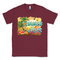 Burgundy summer vibes sunset and fruits Classic Tee - BarkalooDesign