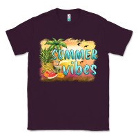 Summer Vibes Sunset And Fruits Classic Tee | Teevron