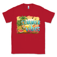 Red summer vibes sunset and fruits Classic Tee - BarkalooDesign