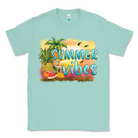 Seafoam summer vibes sunset and fruits Classic Tee - BarkalooDesign