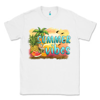 White summer vibes sunset and fruits Classic Tee - BarkalooDesign
