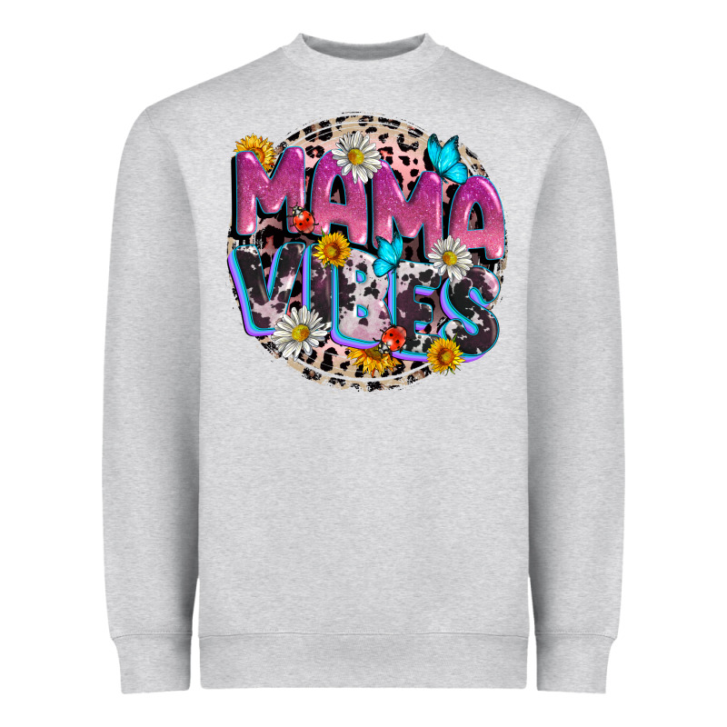 Mama Vibes Mother's Day Heavyweight Sweatshirt by CowGirlArtShop | Teevron