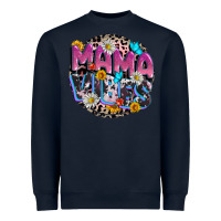 Navy Mama vibes Mother's Day Heavyweight Sweatshirt - CowGirlArtShop