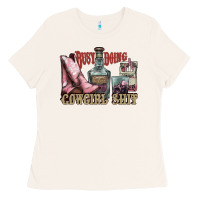 Bone busy doing cowgirl shit liquor boots cigarette Ladies Tee - NancyCooperArtShop