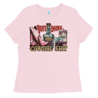 Bubblegum Pink busy doing cowgirl shit liquor boots cigarette Ladies Tee - NancyCooperArtShop