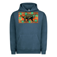 Pigment Midnight Navy ankylosaurus sippy cup Urban Hoodie - Artiststas