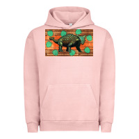 Pigment Salmon ankylosaurus sippy cup Urban Hoodie - Artiststas