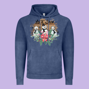 Let It Snow Vintage Hoodie Designed By Bettercallsaul