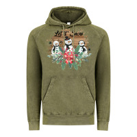 Vintage Olive Let it snow Vintage Hoodie - Bettercallsaul