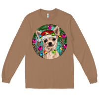 Toasted Coconut Christmas Chihuahua Long Sleeve Tee - RanaPortraitStore