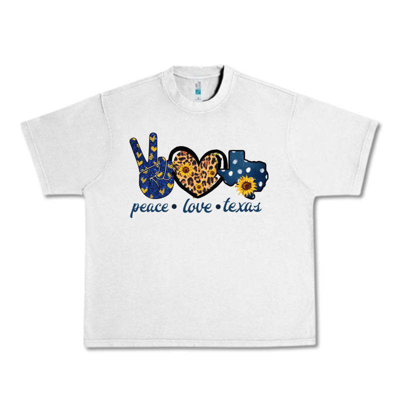 Peace Love Texas Urban Heavy Tee by Bettercallsaul | Teevron
